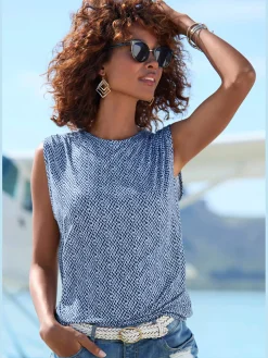 LASCANA Débardeurs|T-Shirts<Débardeur épaules légèrement froncées