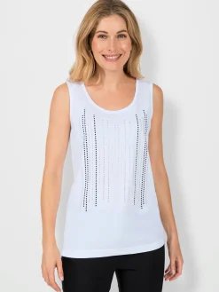 Débardeurs|T-Shirts<Débardeur petites pierres brillantes fantaisie