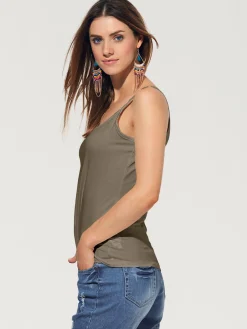 Linea Tesini Débardeurs|T-Shirts<Débardeur spaghetti facile à associer