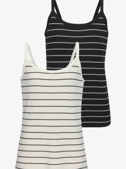 Vivance Débardeurs|T-Shirts<Debardeur rayures structurées