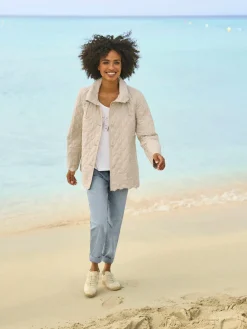 Linea Tesini Vestes<Doudoune jolie broderie à fleurs