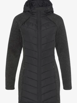 Vivance Vestes<Doudoune manteau matelassé avec tricot polaire doux aux manches