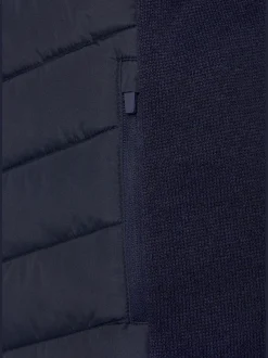 Vivance Vestes<Doudoune manteau matelassé avec tricot polaire doux aux manches