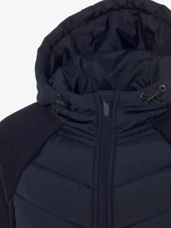 Vivance Vestes<Doudoune manteau matelassé avec tricot polaire doux aux manches