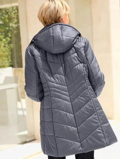 Vestes<Doudoune matelassée col montant capuche amovible