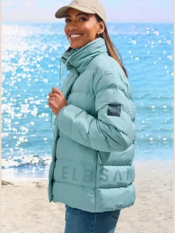 Elbsand Vestes<Doudoune veste matelassée à col montant avec cordon pour régler la largeur