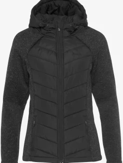 Vivance Vestes<Doudoune veste matelassée en tricot polaire doux aux manches