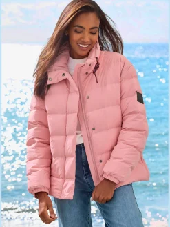 Elbsand Vestes<Doudoune veste matelassée à col montant avec cordon pour régler la largeur