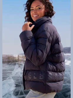 Elbsand Vestes<Doudoune veste matelassée doublée avec col réglable