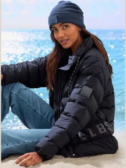 Elbsand Vestes<Doudoune veste matelassée à col montant avec cordon pour régler la largeur