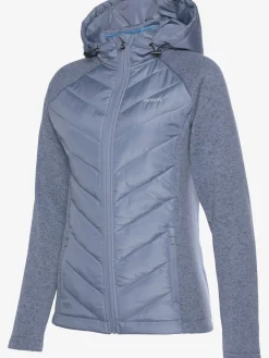 Vivance Vestes<Doudoune veste matelassée en tricot polaire doux aux manches