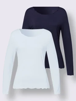 Linea Tesini T-Shirts<Ensemble t-shirts qualité viscose douce