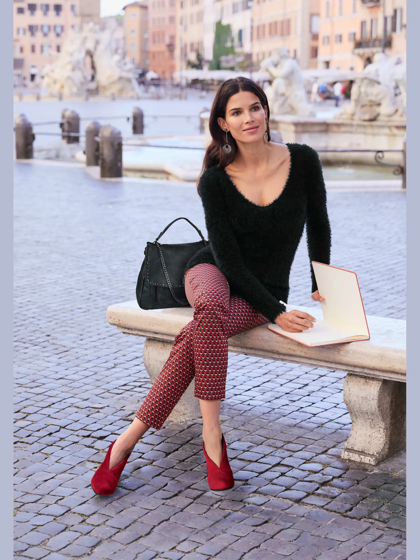 Escarpins<Escarpins cuir velours de chèvre