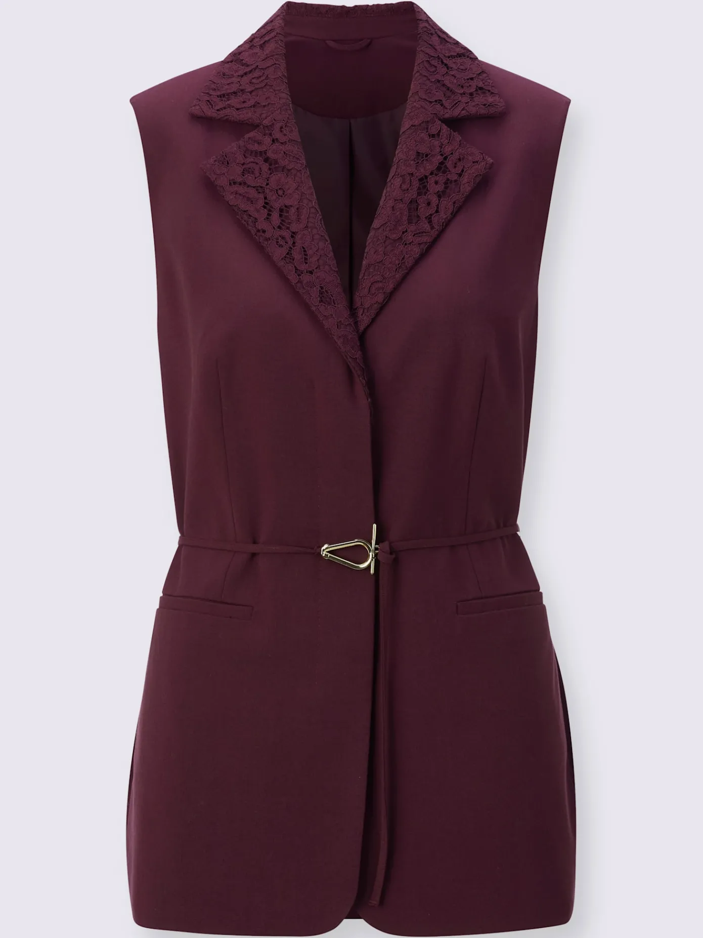 Creation L Vestes<Gilet de costume polyester recyclé