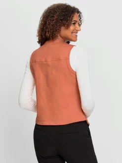 Collection L Vestes<Gilet en jean qualité coton doux sur la peau