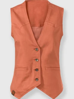 Collection L Vestes<Gilet en jean qualité coton doux sur la peau