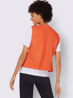 Collection L Vestes<Gilet en jean qualité coton