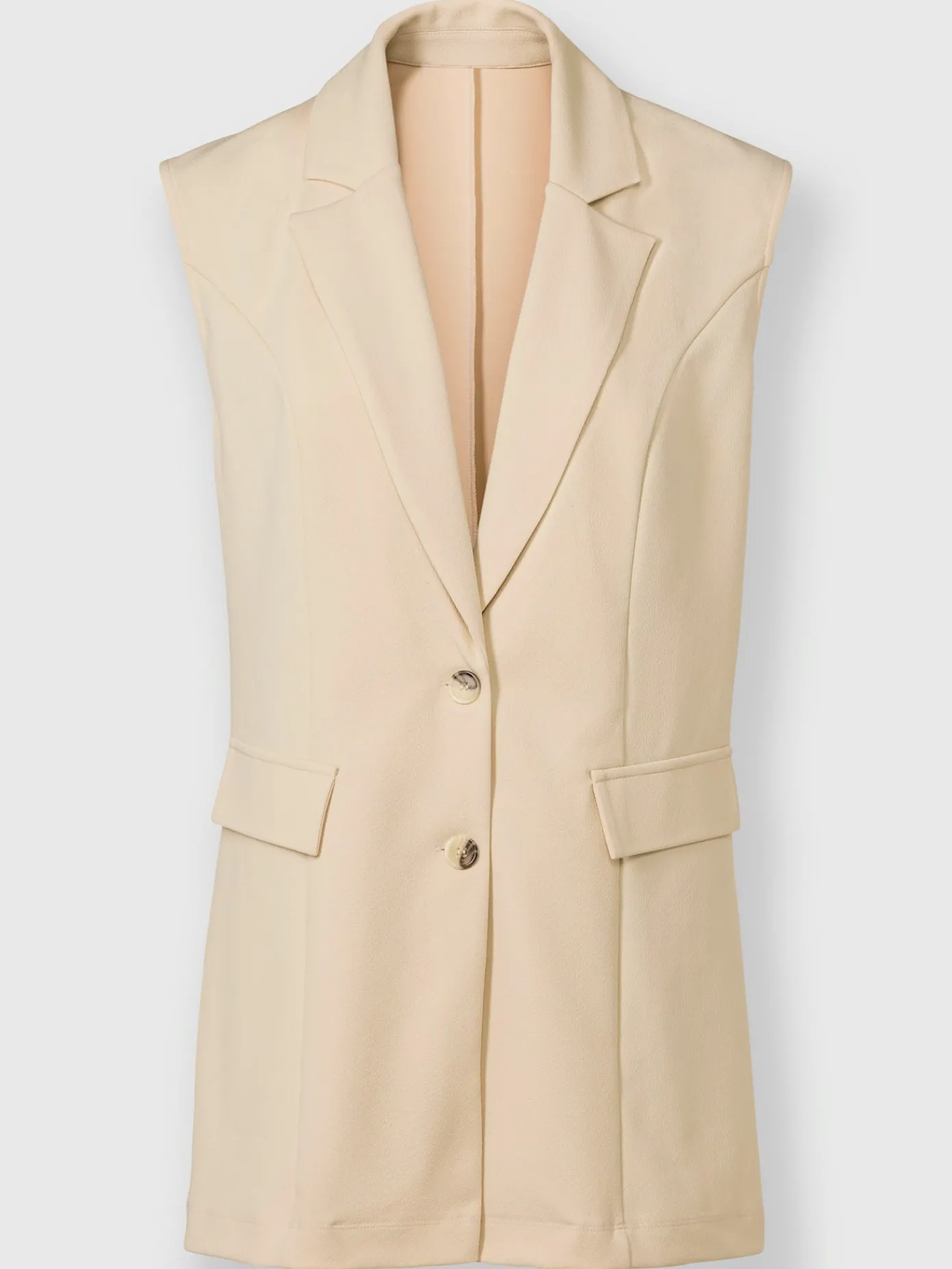 Vestes<Gilet en jersey crêpe et jersey