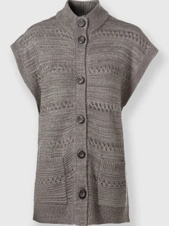 Gilets Et Cardigans<Gilet en tricot fil chiné doux