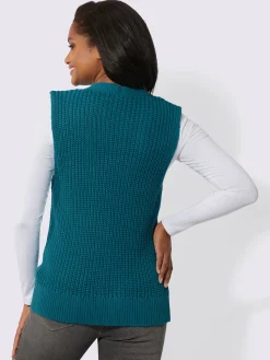 Gilets Et Cardigans<Gilet en tricot pur coton