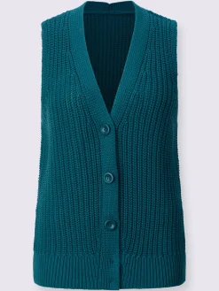 Gilets Et Cardigans<Gilet en tricot pur coton