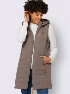 Collection L Vestes<Gilet long qualité matelassée
