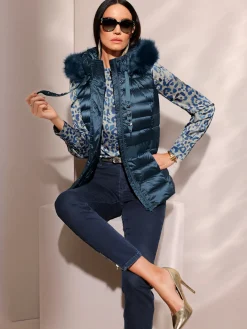 Creation L Vestes<Gilet matelassé 80% duvet, 20% plumes