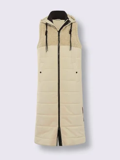 Mandarin Vestes<Gilet matelassé en polaire douce et moelleuse