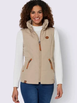 Collection L Vestes<Gilet matelassé joli aspect contrasté