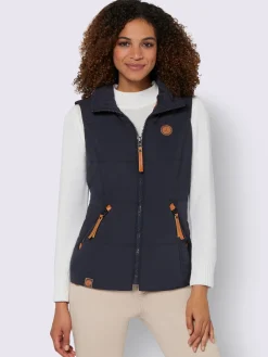 Collection L Vestes<Gilet matelassé joli aspect contrasté