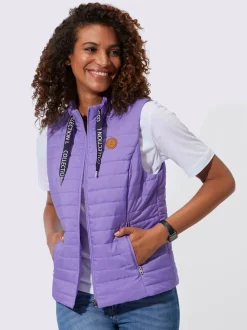 Collection L Vestes<Gilet matelassé lien à nouer avec inscription