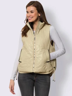 Mandarin Vestes<Gilet piquage tendance