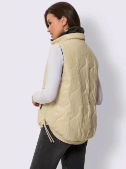 Mandarin Vestes<Gilet piquage tendance