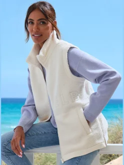 Elbsand Tenues De Détente<Gilet polaire à col haut