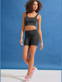 LASCANA Débardeurs<Haut court débardeur court sans coutures avec larges bretelles et encolure ronde