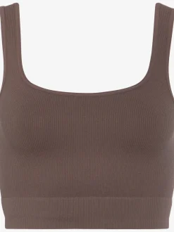 LASCANA Débardeurs<Haut court débardeur court sans coutures avec larges bretelles et encolure ronde