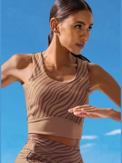 LASCANA ACTIVE Débardeurs<Haut court performance avec imprimé animal