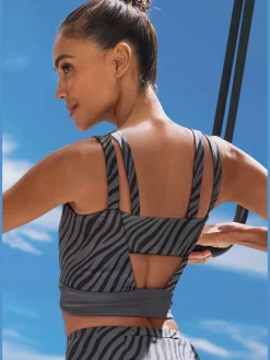 LASCANA ACTIVE Débardeurs<Haut court performance avec imprimé animal