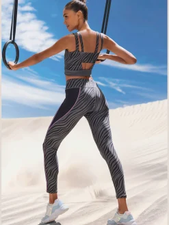 LASCANA ACTIVE Débardeurs<Haut court performance avec imprimé animal