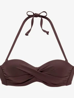 s.Oliver Maillots De Bain<Haut de bikini bandeau à armatures coloris unis tendance