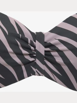 LASCANA Maillots De Bain<Haut de bikini bandeau à armatures imprimé zébré élégant