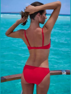 s.Oliver Maillots De Bain<Haut de bikini bandeau à armatures unis tendance avec cordons