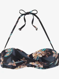 Venice Beach Maillots De Bain<Haut de bikini bandeau à armatures imprimé fleurs d'hibiscus tropical