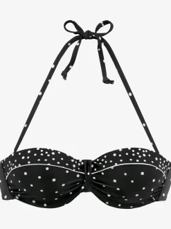 LASCANA Maillots De Bain<Haut de bikini bandeau à armatures design classique et passepoil