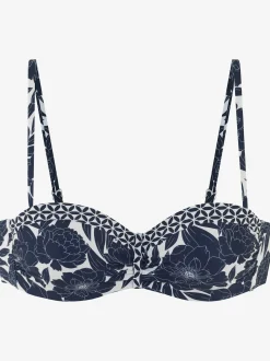 Sunseeker Maillots De Bain<Haut de bikini bandeau à armatures imprimé floral tendance contrasté