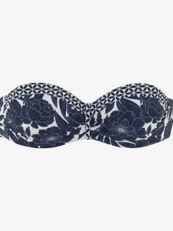 Sunseeker Maillots De Bain<Haut de bikini bandeau à armatures imprimé floral tendance contrasté