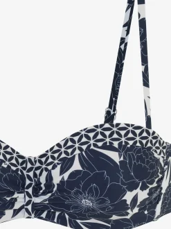 Sunseeker Maillots De Bain<Haut de bikini bandeau à armatures imprimé floral tendance contrasté