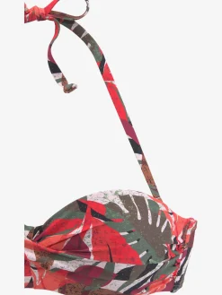 LASCANA Maillots De Bain<Haut de bikini bandeau à armatures imprimé tropical