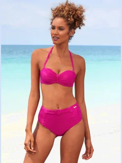 Sunseeker Maillots De Bain<Haut de bikini bandeau à armatures matière structurée aux couleurs tendances