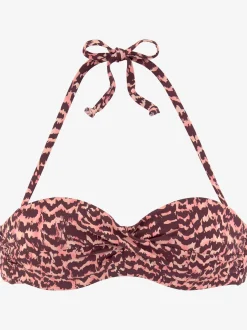 LASCANA Maillots De Bain<Haut de bikini bandeau à armatures imprimé tendance